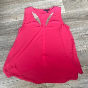BCBG woven tank with cut outs